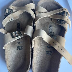 Birkenstock Tan Franca 38 wide